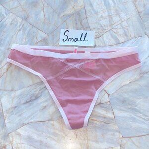 Victoria's Secret‎ Pink V-String Very Sexy Thong Panty Lace Mesh Underwear Small